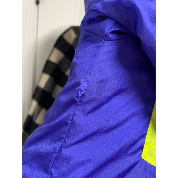 Vintage 80’s White Stag Ski Jacket Purple Neon Geometric Print Womens Size Small - Picture 10 of 11